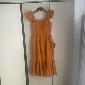 Antonio Melani Burnt Orange Midi Dress